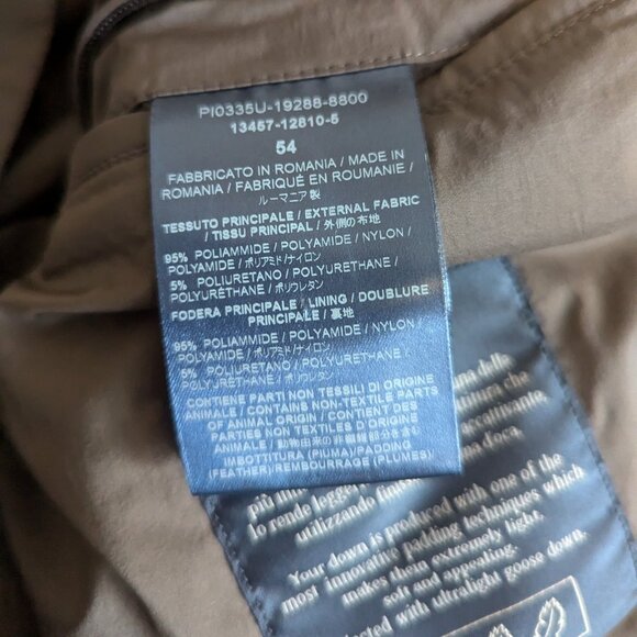 HERNO - Army green lightweight padded vest - Sz 54 - Picture 7 of 8